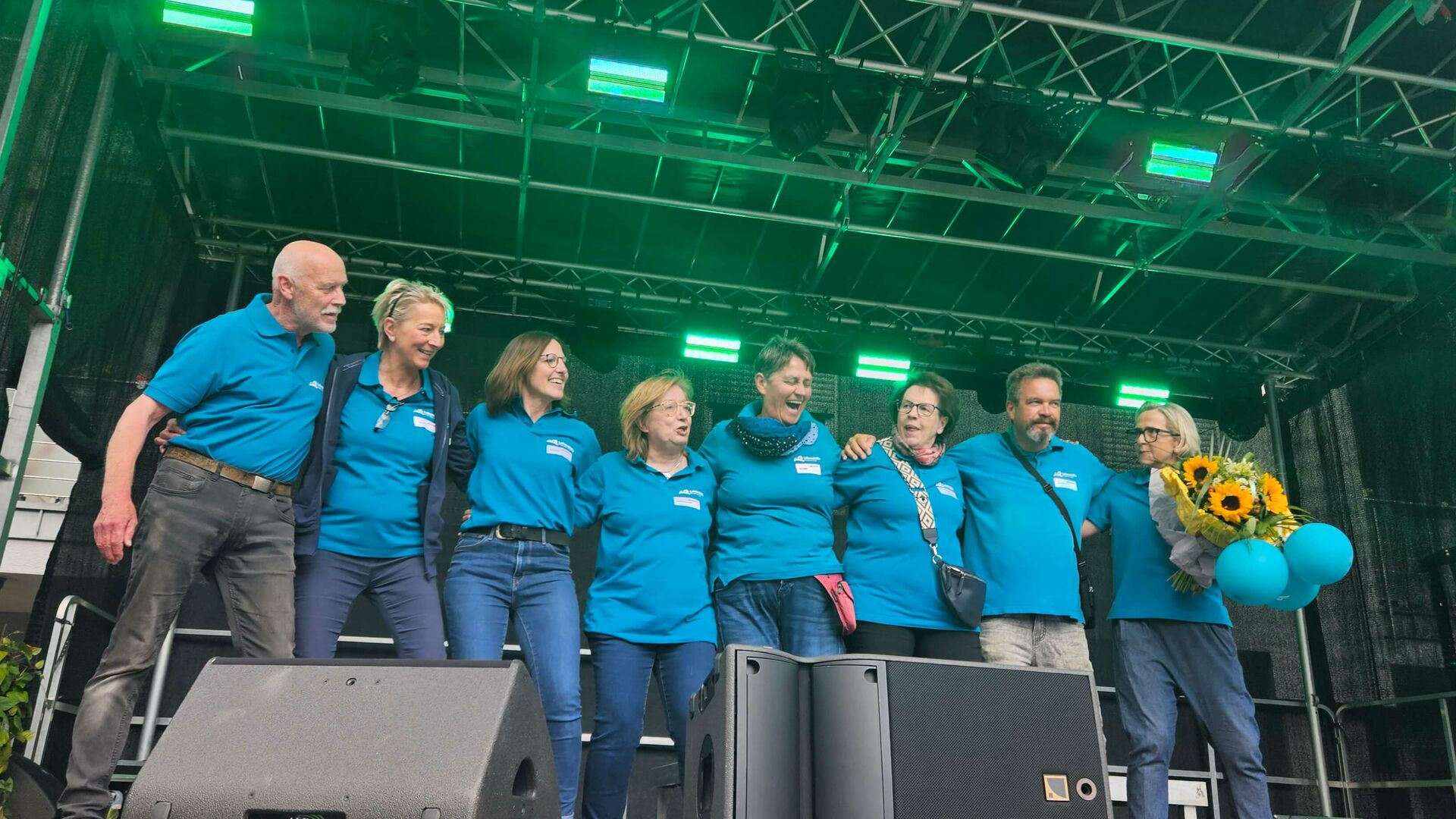 Gruppenfoto des Vorstands des LHBL e.V. auf der 60-Jahr Feier